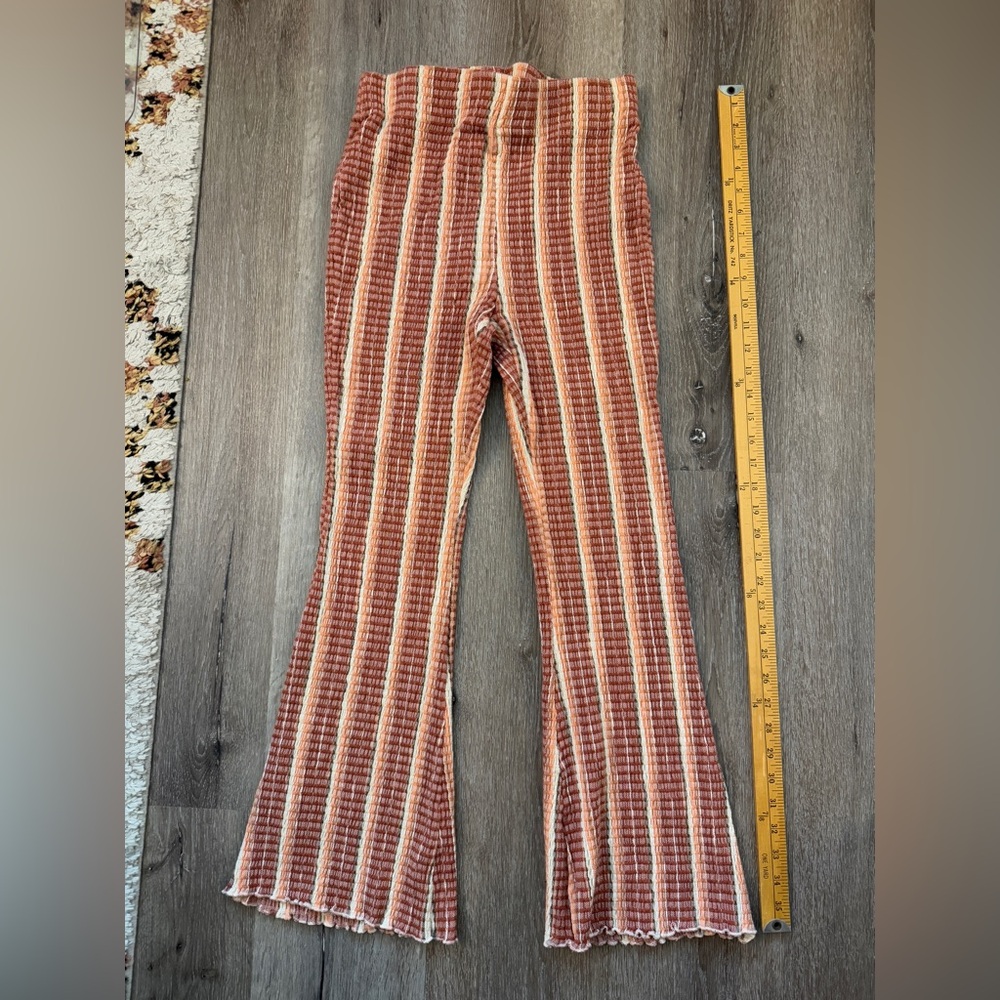 Boho free people flare stretchy pants size S